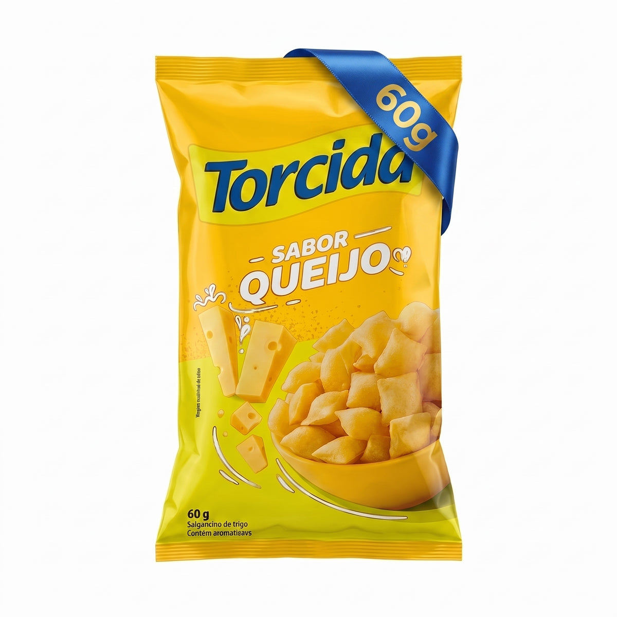 Torcida Brazilian Wheat Snacks - Queijo/Cheese (60g)