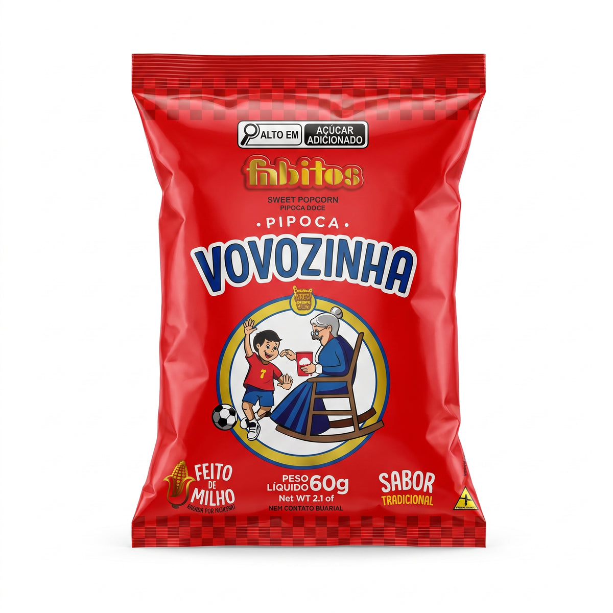 Vovozinha Pipoca Doçe/Sweet Popcorn (60g)