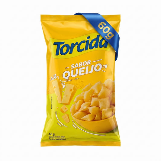 Torcida Brazilian Wheat Snacks - Queijo/Cheese (60g)